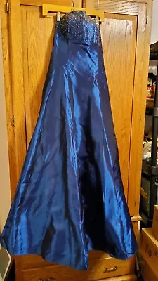 Faviana New York Royal Blue  Prom Or Bridesmaid  Gown Size 11/12 Tall • $80