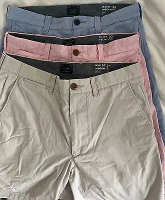 Lot Of 3 J Crew Men’s Shorts Waist 30/31 Inseam 10/7 • $14.50