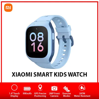 Xiaomi Smart Kids Watch BLUE GPS BT Front Cam Android IOS Smartwatch AU NEW • $189.59