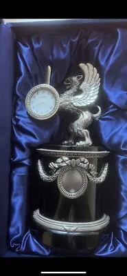 Faberge Silver Griffin Clock • $8000