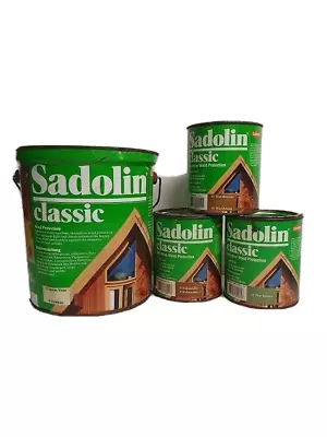 Sadolin Classic Woodstain - 1L 2.5L & 5L 5 COLOURS NEW OTHER • £34.19