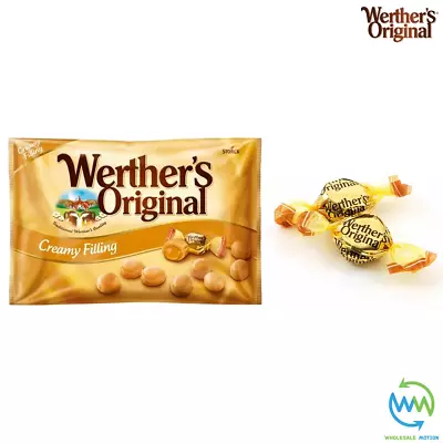 Werther's Original CREAMY Filling INDIVIDUAL Wrapped SWEETS Caramel Flavour UK • £3.49