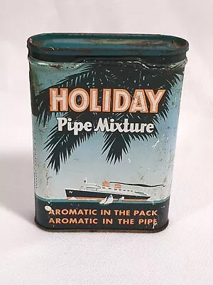 Holiday Vertical Pocket Tobacco Tin - Pipe Mixture Empty • $10