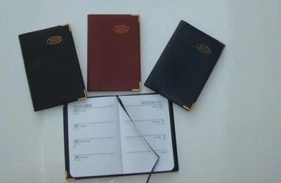 £1.49 • Buy 2023 Executive Pocket Diary Week To View - Soft Cover With Metal Corners- A7