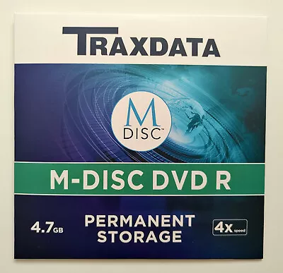 Traxdata M-Disc DVD-R - Blank M Disc Disk - Printable • $9.99