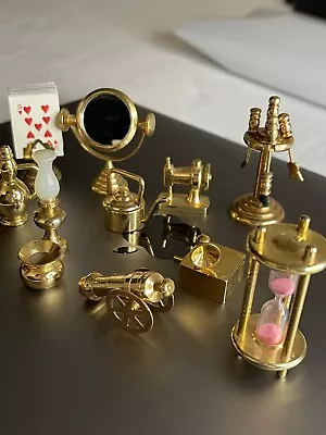 Lot Of 11 Vtg Solid Brass Mini Figurines  • $45