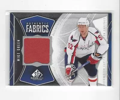 2009-10 SP Game Used Authentic Fabrics Mike Green JERSEY Capitals  • $3.99