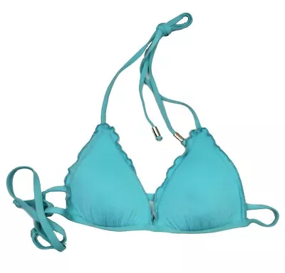 NEW Voda Swim Brand Envy Wavy String Push-up Bikini Top Size S • $22.50