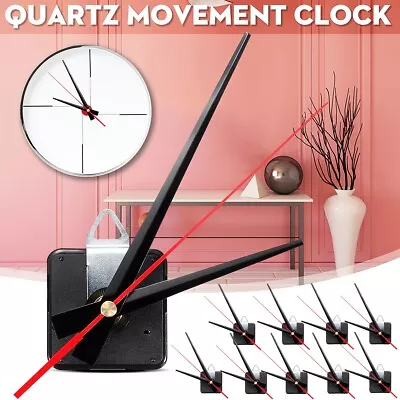 10X DIY Silent Quartz Clock Movement Mechanism Kit Replacement Hand Fitting Part • $29.78