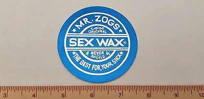 VTG 80's MR ZOGS SEX WAX FOIL NOS RARE SURF SURFING SURFBOARD SKATEBOARD STICKER • $10.99
