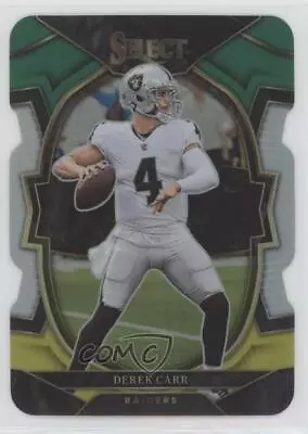 2022 Panini Select Concourse Green And Yellow Prizm Die-Cut Derek Carr #19 • $1.69