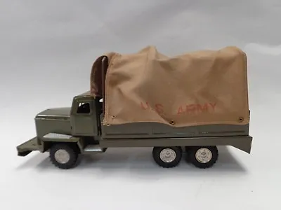 Vintage Us Army Toy Truck With Cloth Cover - Made In Japan • $69.95