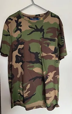 New Men's Ralph Lauren Tee Shirt Medium Camouflage With Pocket • £30