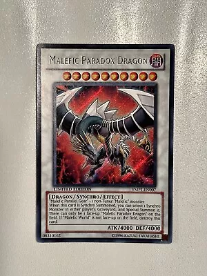 Yu-Gi-Oh! Malefic Paradox Dragon Secret Rare YMP1-EN007 LIMITED EDITION • $5.99