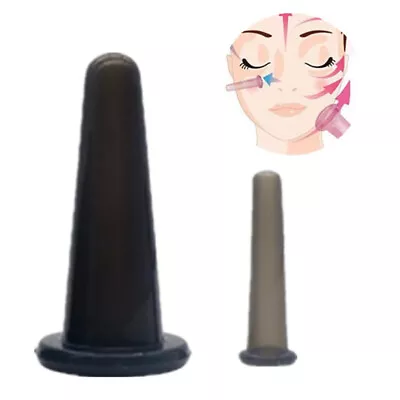 Facial Body Relaxation Silicone Cupping Suction Can Vacuum Face Massage Cup • £5.65