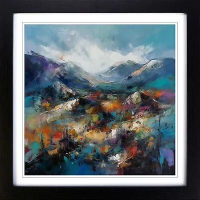 Scotland Abstract Expressionism Wall Art Print Framed Canvas Picture Poster • £34.95