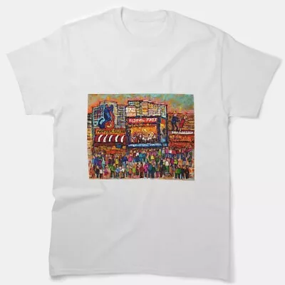 FESTIVAL INTERNATIONAL JAZZ MONTREAL PAINTING LIVE OUTDOOR JAZZ SCENE T-Shirt • $25.99