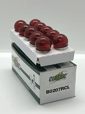 10 X 207R Red R5W Rear Tail Light Indicator Car Bulbs 12V 5W BA15s • $9.97