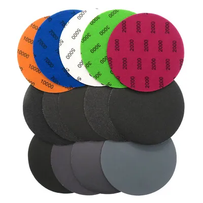 5 Inch Sanding Disc Pads 996A+ Hook & Loop Grit 60-10000 Wet Sand Paper Orbital • £2.34