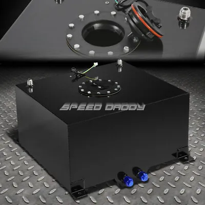 10 Gallon Black Coated Aluminum Racing/drifting Fuel Cell Gas Tank+level Sender • $112.88