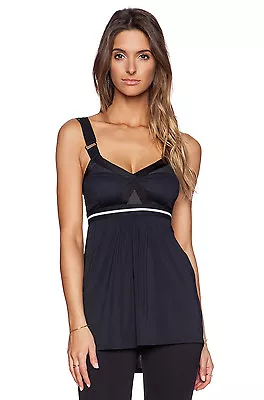 VPL Womens Convexity Breaker Empire Tank Bra Top Size 6/8 Uk RRP £135 Black • $55.48