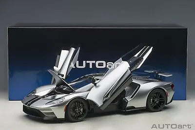 £378.77 • Buy Autoart Ford GT 2017 Ingot Silver With Black Stripes In 1/12 Scale New Release!