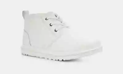 UGG Neumel 1133777 Mens White Leather Wool Sockliner Comfort Chukka Boots NR6398 • $69.99