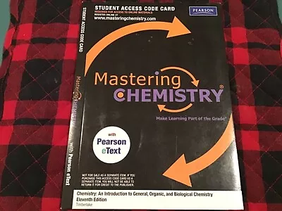 Mastering Chemistry With Pearson EText Student Access Code Card • $19.99