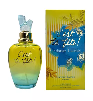 (199.99eur/100ml) Christian Lacroix È La Fete 100ml Eau De Parfum New Original Packaging • £143.57