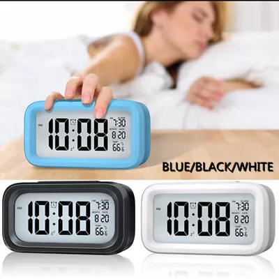 Battery Operated LED Display Digital Alarm Clock Snooze Date Temperature Snooze • $12.99