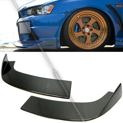 For JDM ARC Style Racing Real Carbon Fiber Front Bumper Lip Canard Splitter • $119.99