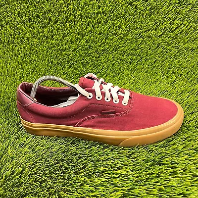 Vans Era 59 LX Mens Size 11 Red White Athletic Casual Shoes Sneakers 614992 • $39.99