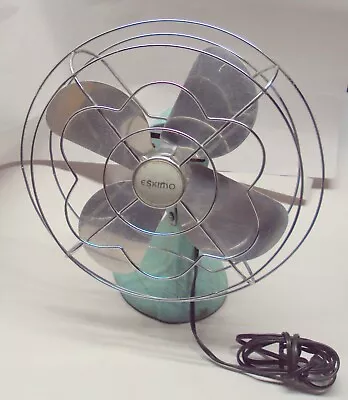 Vintage Eskimo Oscillating Fan Model 10103 Working • $44.99