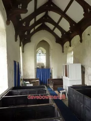 Photo  Inside Cretingham Church Looking Over The Old Box Pews From The Large Hig • £1.70