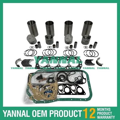 4x 4D55 Overhaul Rebuild Kit With Gasket Set Bearing For Mitsubishi Diesel Engin • $336.93