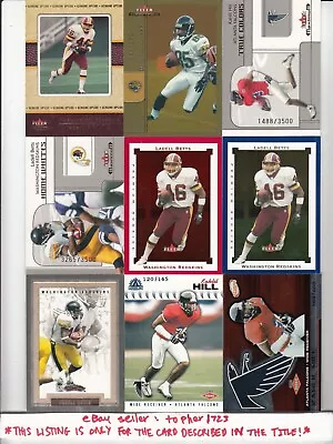 (TR) 2002 Fleer Maximum True Colors /3500 KAHLIL HILL RC #267 Iowa/Falcons • $1