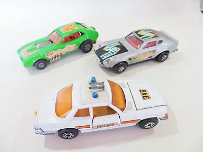 Matchbox Speedkings K52 Datsun 240z K61 Police Mercedes 350 Slc K39 Dragster. • $9.93