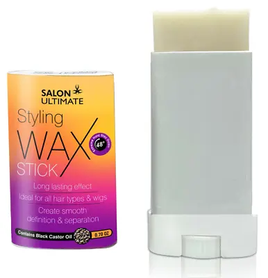 £3.99 • Buy Salon Hair Styling Wax Stick With Black Castor Oil For Wigs & Unisex Hair