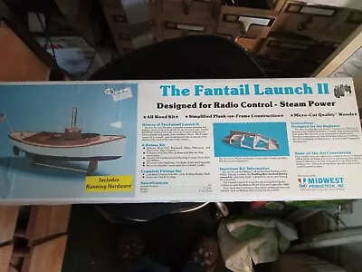 Vintage Midwest Products Fantail Launch II Yacht Model & Model V1 Steam Engine  • $325