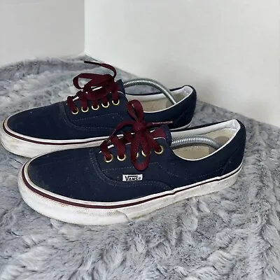 VANS Atwood Textile Mens SZ 8.0/Wm 9.5  Canvas Skateboard Shoes Sneakers  Blue • $45