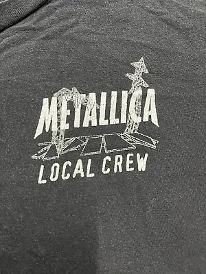 VINTAGE Metallica Local Crew Concert/Tour Tee Shirt • $28