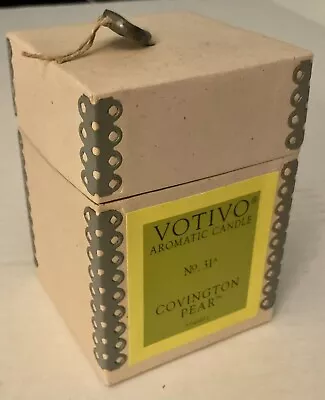 Votivo 7.3 Oz Aromatic Candle Covington Pear No￼. 31A New In Box Hard To Find • $50