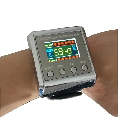 Red Light Cold Laser Therapy Watch For Hypertension Rhinitis Cholesterol LLLT • £48