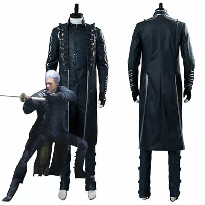 Devil May Cry 5 DMC5 Vergil Aged Cosplay Costume Outfit Full Set • $125