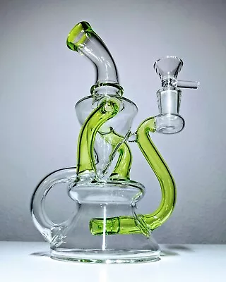 7  Neon Klein Vortex Recycler Tobacco Smoking Water Pipe Hookah Bubbler Bong • $42.99