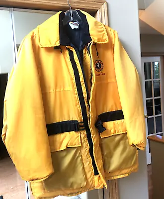 Mustang Survival Life Floatation YELLOW Jacket SIZE LG 42-46 Buoyant Marine Coat • $145.71