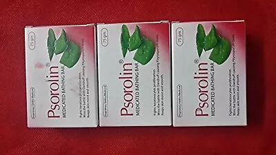 PSOROLIN Medicated Soap - 3 Pieces | For Psoriasis Vitiligo Dermatitis Eczema • $15.97