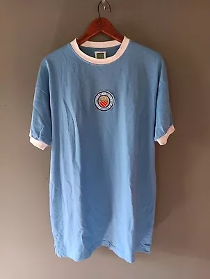 Manchester City Retro Shirt By SCOREDRAW No 8 Size UK Large • £29.99