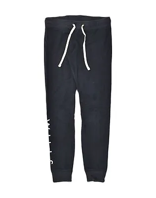 JACK WILLS Womens Graphic Tracksuit Trousers Joggers UK  8 Small Navy Blue AF06 • £13.49