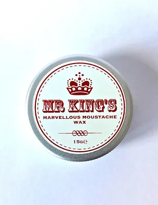 £7.49 • Buy Mr Kings Marvellous Extra Firm Stong Hold Moustache Wax 15ml Tin
